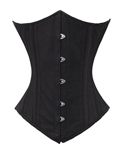 Luvsecretlingerie Heavy Duty 26 Double Steel Boned Waist Training COTTON Underbust Tight Shaper Corset #8523-TC