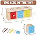 Montessori Toys Wooden Color Sorting Toys Object Permanent Box with Drawer Boxs,Coin Box,Learning Activity Cube Sensory Shape Sorter Educational Toy Fine Motor Matching Games for Kids Boys Girls Gift
