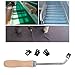Bothyi Floor Groover,Grooving Tool Hand Tool Flooring Tool Wood Grooving Gouge Slotting Tool with Replacement Heads for Kitchen Home