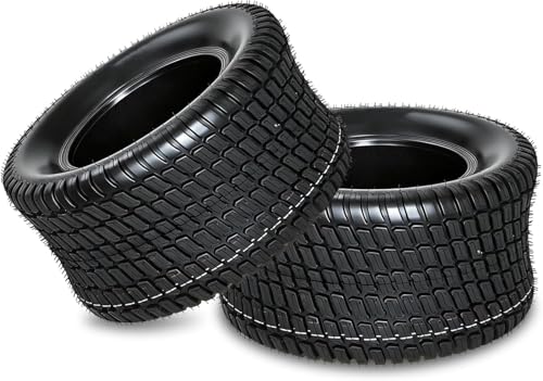 GarveeHome 20x8.00-8 Turf Tires 2 Pack 4PR Heavy Duty Tubeless NHS Off-Highway Lawn Mower Tires Replacement for Riding Mower Garden Tractor Golf Cart and Utility Vehicle