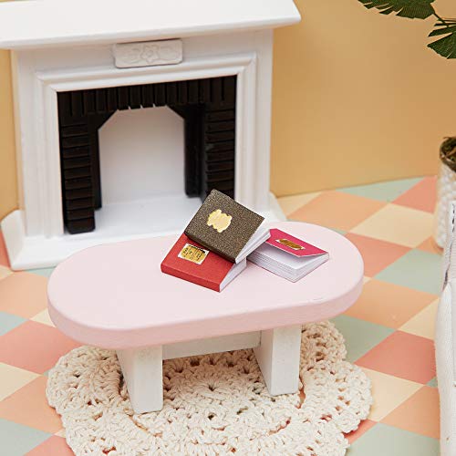 image for Skylety 24 Pieces 1:12 Scale Miniatures Dollhouse Books Assorted Minia