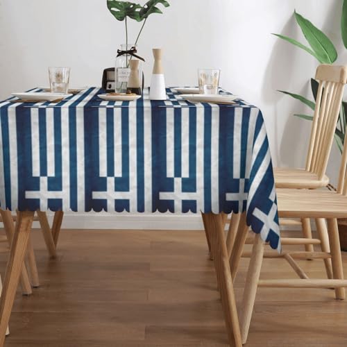 Nappe de table grecque rectangulaire imprimée pour protéger et décorer vos buffets - 4