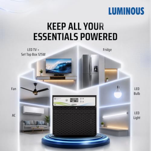 Image of Luminous Maximus 2300+ Pure Sine Wave Inverter for Home,Office & Shops | 2000VA /24V Capacity | Smart LCD Display | High-Capacity Backup Solution | Easy Installation | 36 Months Warranty