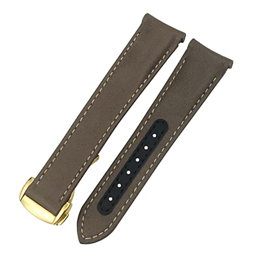本革のウォッチバンド19mm 20mm 21mm for Omega Seamaster 300 Speedmaster at150 Planet Ocean Smooth Cowhide Watchストラップ