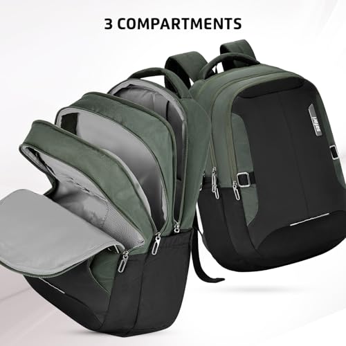 Image of Safari 35L Formal Laptop Backpack with Raincover, 3 Compartments, Front Pocket, Smart Trolley Sleeve, Office Bag, College Backpack, Travel Bag, School Bag