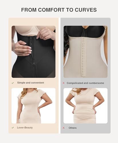 Image of Lover-Beauty Fajas Colombianas Shapewear for Women Tummy Control Body Shaper Faja Postparto Para Mujer Post Surgery