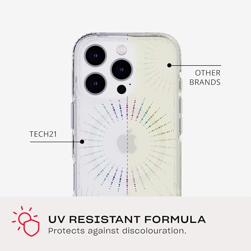 Coque iPhone 16 Pro Tech21 EvoSparkle transparente MagSafe antichoc protection fine