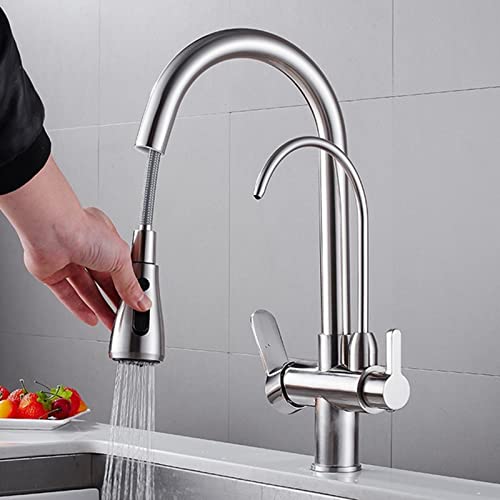 Mitigeur cuisine eau potable filtrée avec douchette double jet - 5