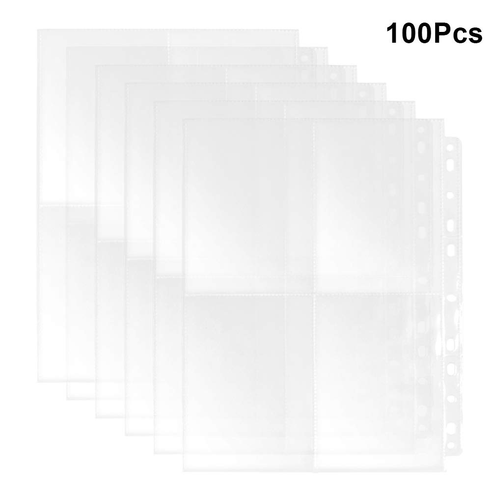 Buy Transparent A4 Segmented Folders, YOTINO 100Pcs Trading Card