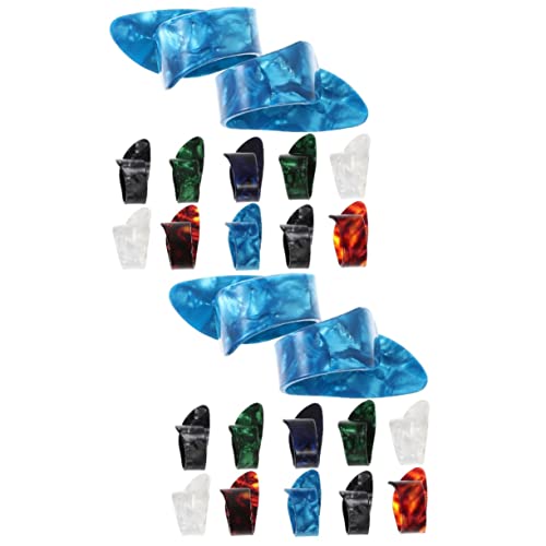 Vaguelly ギターピック バラエティパック エレキベース アコースティック キシロナイトプロテクター 練習用 2セット 12個×2