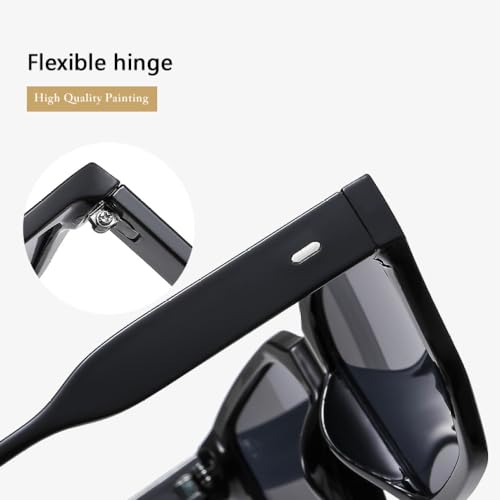 SPOAVGYZ-Retro Popular Sunglasses Large Frame Versatile Sun Glasses Wide Edge Lens Legs Personality Glasses4
