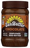 SunButter Chocolate Sunflower Seed Butter, 16 oz Nut-Free Spread with 7g Plant-Based Protein, Roasted Rich & Savory Flavor, Smooth Texture | Vegan, Kosher & Non-GMO