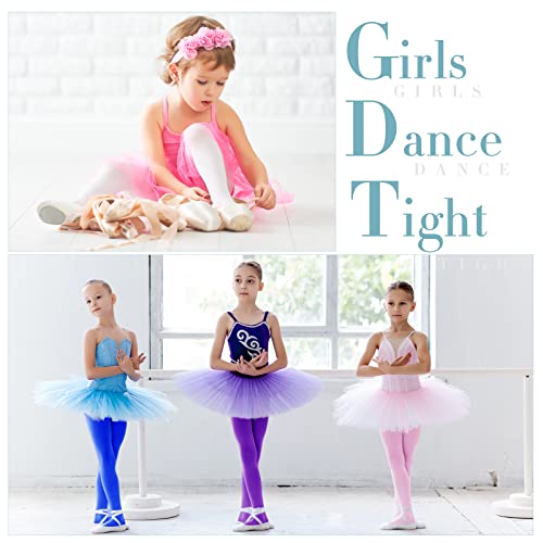 20 Pairs Girls Ballet Tights Toddler Dance Footed Tights Soft Ballet Tights Kids Soft Elasticity Tights Bulk School Uniform Stockings Costume(Medium) #TOP4