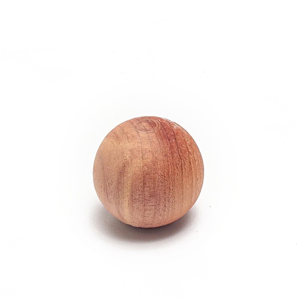 30 Boules En Bois De Cèdre Rouge Naturel - Répulsif Anti-Mites Pour Armoire, Tiroirs, Placards - Désodorisant Et Rafraîchissant