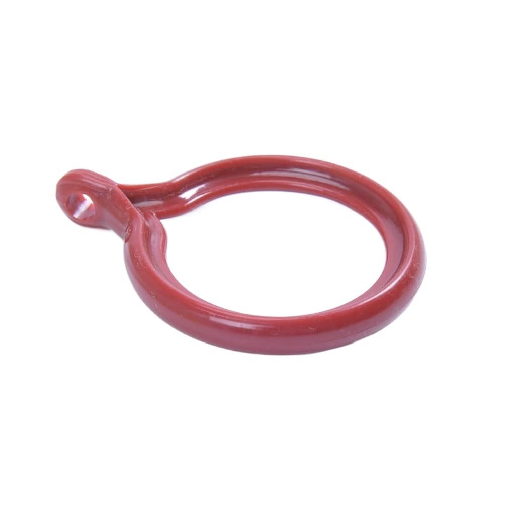 Anneaux de Rideau 15 PCS Anneaux de Rideau de Douche Crochets de Rideau de Douche en Plastique pour Tringle de Douche de Salle de Bain - Anneaux de 1,4 Pouce (Couleur: Blanc) (Jaune) (Rouge)