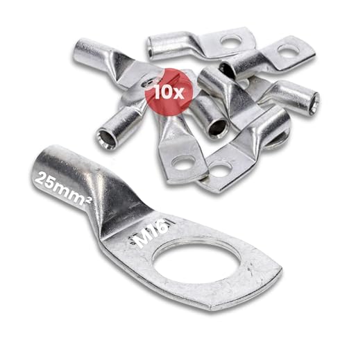 Cosses tubulaires 25 mm² M16 Kalitec haut de gamme fabriquées en Allemagne