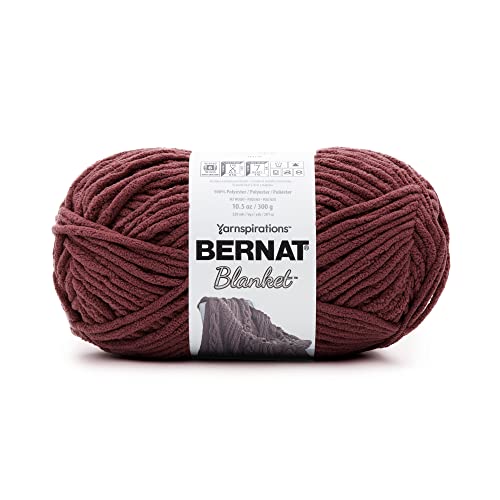 Image of Bernat Blanket 300g Merlot Yarn - 2 Pack of 300g /10.5oz - Polyester - 6 Super Bulky - Knitting /Crochet