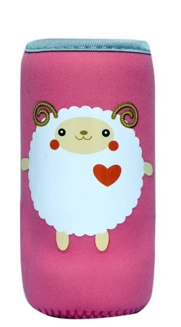Adjustable Reusable Stretchable Baby Feeding Bottle Cover Sleeves Cartoon Prints with Holding Strap Suitable for 120ml 220ml 240ml Slim Neck Feeding Milk/Water Feeder Bottles | (Option 36)-image-20