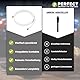 Perfect Antennenkabel SAT Kabel Koaxialkabel Satelitenkabel TV 2,00m mit Ferrite, 4-fach geschirmt, IEC-Stecker auf IEC-Buchse, für HDTV, Receiver, Satelit, DAB, Radio, weiß