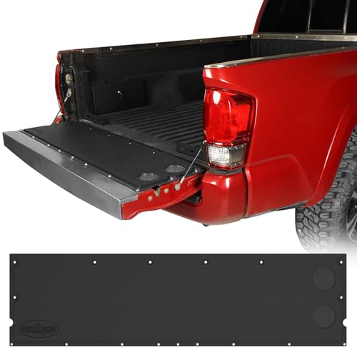 Hooke Road Tacoma Flat Tailgate Cover Panel Table Plate Pad for 2005-2023 Toyota Tacoma 2nd 3rd Gen, Tail Gate Camping Cutting Board - Black