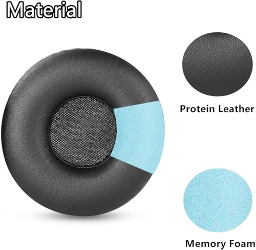 Image of Replacement Earpads for JBL Glide 500 & Glide 700 Headphones | Soft Cushion Ear Pads with Comfortable Foam & Protein Leather Ear Cushions (Black, 1 Pair)