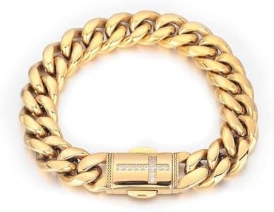 18k Gold Plated Cuban Link Bracelet MEN 12MM 18k Gold Plated - Main Image