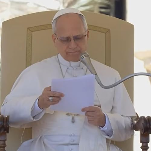 Pope Leo reciting the Angelus in Latin