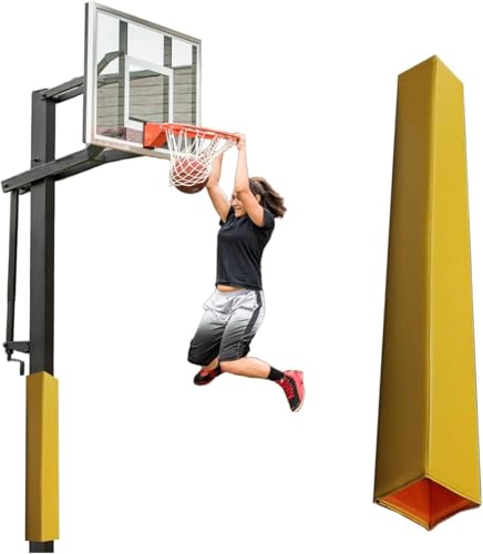 Protection pour poteau de basket robuste et rembourrée de 180 cm pour terrain extérieur