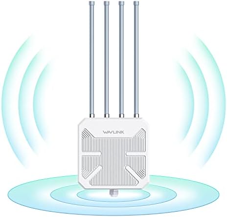 AX1800 WiFi 6 Wireless Outdoor Access Point,WAVLINK Long Range Outdoor WiFi with PoE | Dual Band | Up to 128 Devices|IP67 Waterproof,Supports Mesh Extender/AP/Repeater for Farm,Courtyard,RV,Campsite