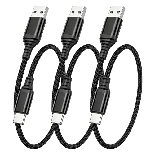USB Type C ケーブル 0.5m 3本セット LpoieJun【高速データ転送(480Mbps) / 60W 急速充電】 USB-A to C 高耐久ナイロン編み スマートフォン/タブレット/ゲーム機のタイプｃ機種に対応 断線防止【映像出力不可】