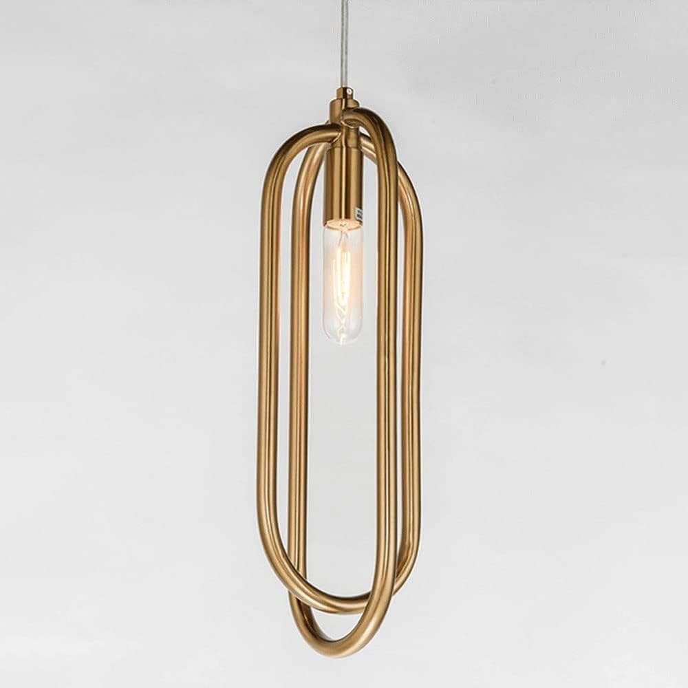HYJAUSXB Indoor Led Ceiling Pendant, Adjustable - Iron Chandelier, Modern Minimalist Restaurant E26 Pendant Lights, Bedroom Bedside Bar Hanging Lamp,Foyer