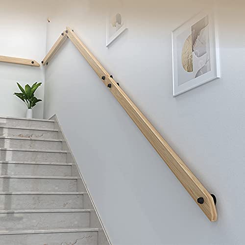 Barre d'appui de sécurité en bois massif pour escalier et loft - 6