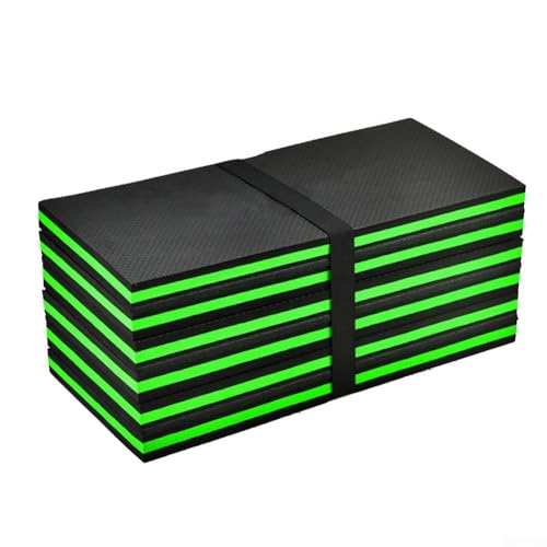 Yhenlovtt Almohadilla grande plegable para maquinaria de espuma EVA, para reparación de automóviles, jardinería y camping, impermeable y portátil con Han (verde)