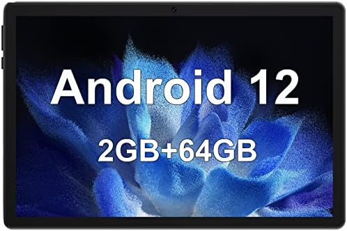 10 inch Tablet,Android 12.0 Tablet,2GB RAM 64GB ROM, 512GB Expand, Android Tablet with Dual Camera, WiFi, Bluetooth, HD Touch Screen, Google GMS Certified-Silver