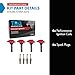 TRQ Ignition Coil and Spark Plug Kit 8 Piece Compatible with 2014-2016 Subaru Forester 2013-2015 Impreza 2013-2014 Legacy Outback XV Crosstrek