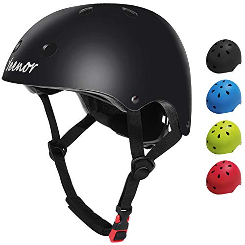 YEENOR Kids Bike Helmet, Adjustable Helmet, Toddler Helmet Multi-Sports Kids Helmet for Boys Girls Safety Toddler Skateboard Cycling Helmet (Black)