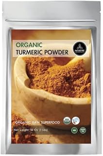 Premium Quality Organic Turmeric Root Powder with Curcumin (1lb), Gluten-Free, Non-GMO & Keto Friendly (16 ounces) | Immunity Booster | Indian Seasoning. [Packaging May Vary]