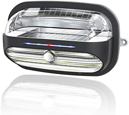 LED Outdoor Solar Wall Light Beetle 4Watt Waterproof with Motion Sensor PIR 3 Intelligent Modes for Garden Yard Aisle [Energy Class A+++]