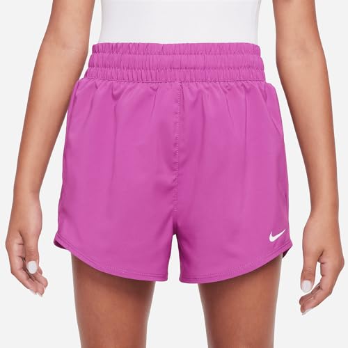 Nike Girls' Dri-fit One Woven High-Waisted Training Shorts (Little Big Kid)2