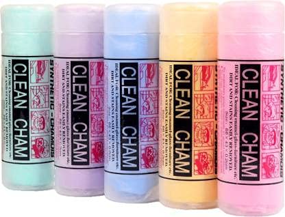 Kar-O-Bar Clean Cham Cleaning Towels Wet & Dry Cleaning Cloth (5 Pcs - Regular Size)