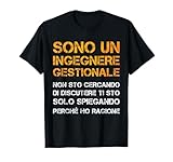 Ingegnere Gestionale Con Scritta Divertente Donna