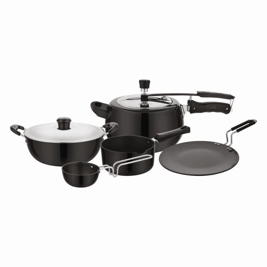 Buy Chakmak Symphony Hard Anodised Cookware Set of 6 Pcs | Hard