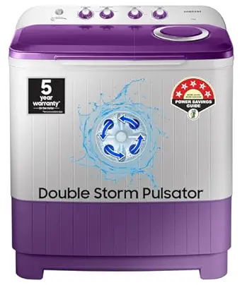 Samsung 7 kg, 5 star, Semi Automatic Top Load Washing Machine (WT70M3000UU/TL, Air Turbo Drying, LIGHT GRAY, Awarded as Washing Machine Brand of the year)