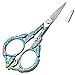 Sewing Embroidery Scissors for Quilting, Scrapbooking, Jewelry Making, Needlework - Small Craft Scissors for Crochet, Yarn, Cross Stich, Fabric, Paper, Ribbon Cutting, Thread Snips, 4.6 inch (Rainbow)