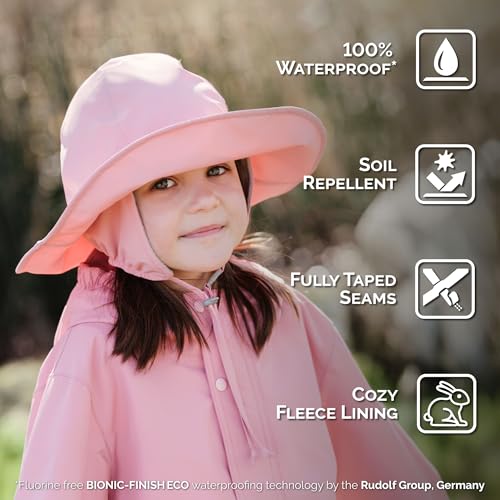 JAN & JUL Waterproof Rain Hat for Toddlers and Kids3
