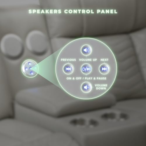 Image of Lexicon Wall Hugger Power Double Reclining Loveseat with Console, Gray