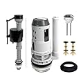 Vootenec 3-Inch Dual Flush Valve for 2- Piece Toilets, Universal Toilet Repair Kit Inside Tank, Has Flush Valve, Fill Valve,Button,Bolt,Gasket. Fits Glacier Bay, American Standard,Aquasource and More