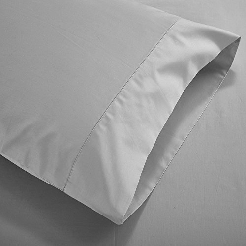 Casa Bolaj Designed To Dream Casabolaj Silver Sheets Set 4 Pieces 100% Egyptian Cotton Luxury Sateen 400 Thread Count Soft Premium Classy Deep Pocket All Around Elastic(Silver,King) #TOP4