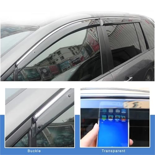 Déflecteurs de ventilation de fenêtre pour Mazda 8 en polycarbonate moulé