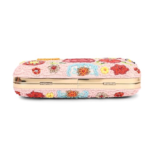 Image of LONGING TO BUY Hand Crafted Designer Box Clutch - Zari Embroidery For Women